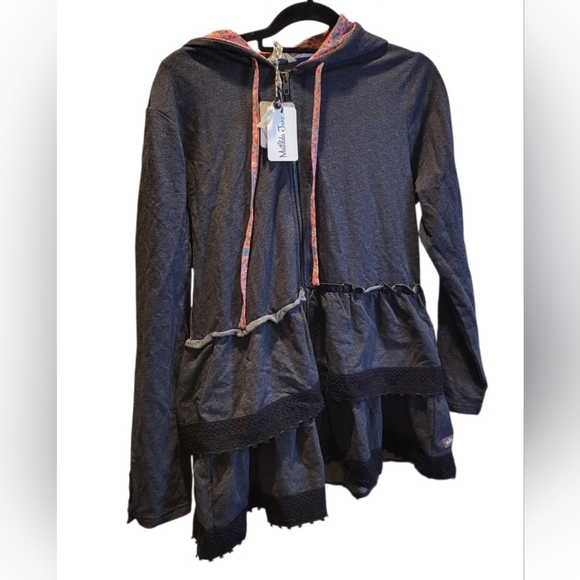 Matilda Jane Wise and Wonderful Hoodie Gray Size Medium New!! - Picture 2 of 6